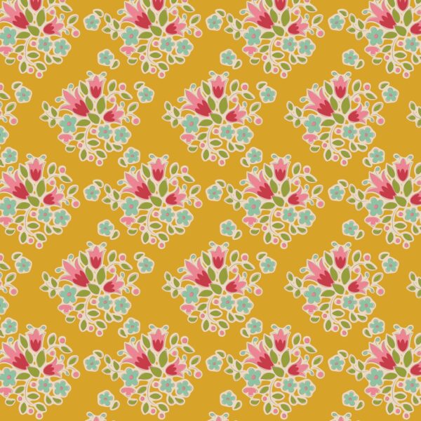 Tilda Lulu Yellow 1/2 YARD