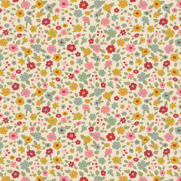 Tilda Evie Dove White 1/2 YARD