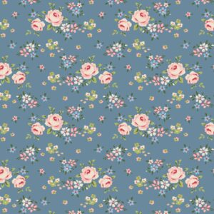 Tilda Gracie Blue 1/2 YARD