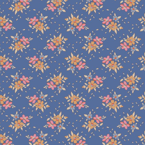 Tilda Frida Blue 1/2 YARD