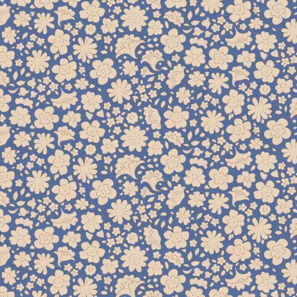 Tilda Carla Blue 1/2 YARD
