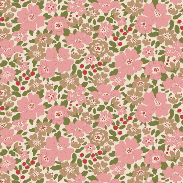 Tilda Harper Pink 1/2 YARD