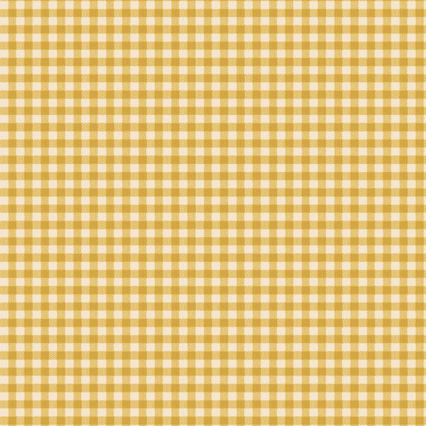 Tilda Gingham Yellow 1/2 YARD