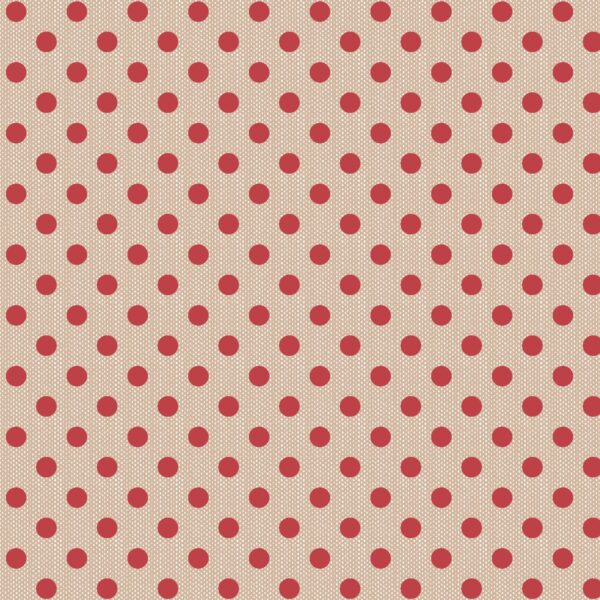 Tilda Polkadot Red 1/2 YARD