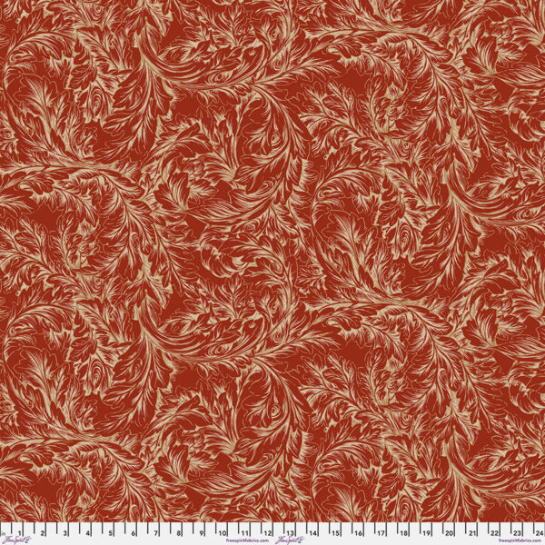 Acanthus Scroll Red