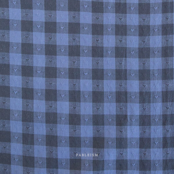 Gingham Hearts BLUEBERRY
