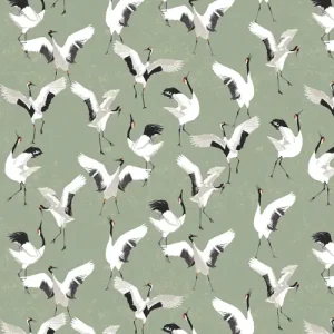 Dancing Cranes Jade