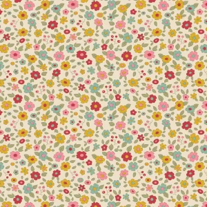 Tilda Evie Dove White 1/2 YARD