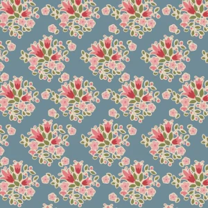 Tilda Lulu Blue 1/2 YARD
