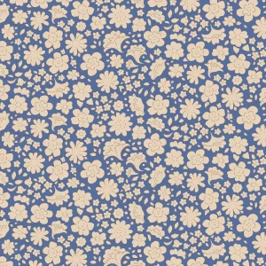 Tilda Carla Blue 1/2 YARD