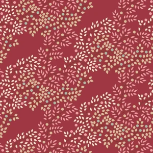 Tilda Berrytangle Burgundy 1/2 YARD
