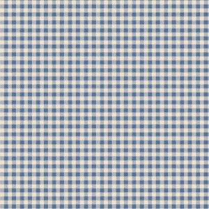 Tilda Gingham Blue 1/2 YARD