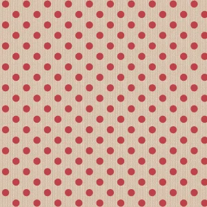 Tilda Polkadot Red 1/2 YARD