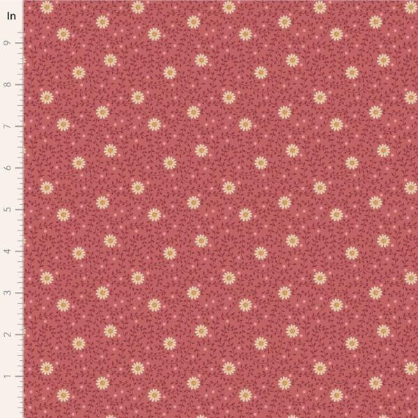 PRE ORDER Tilda Daisydream Rhubarb 1/2 YARD