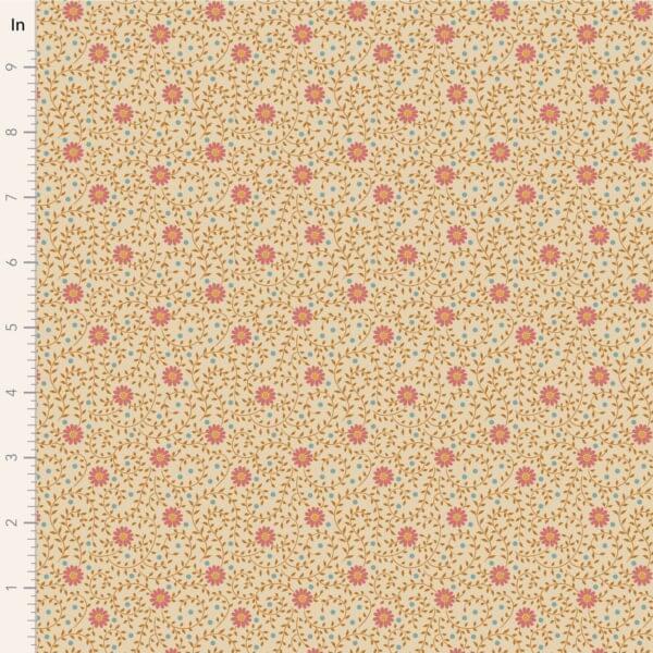 PRE ORDER Tilda Daisydream Tan 1/2 YARD