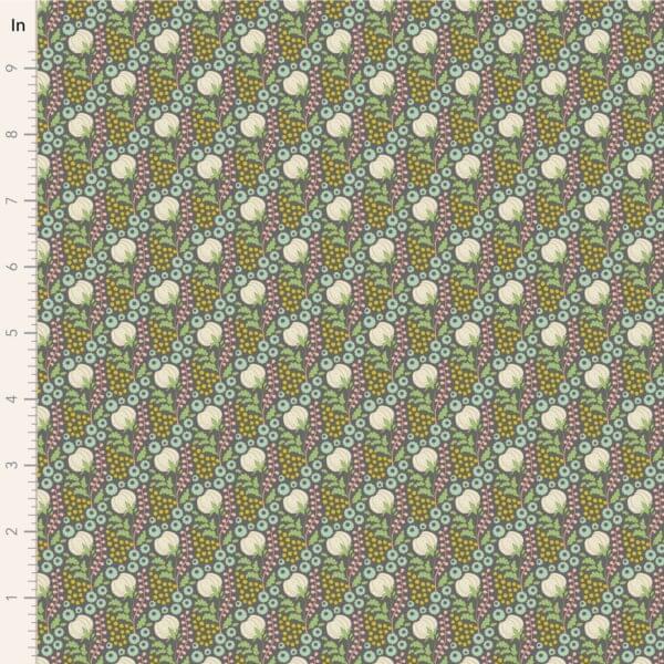 PRE ORDER Tilda Cottonfield Greygreen 1/2 YARD