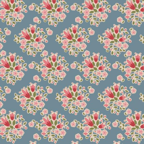 Tilda Lulu Blue 1/2 YARD